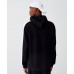 Black White Hoodie With Side Stripes Ro
